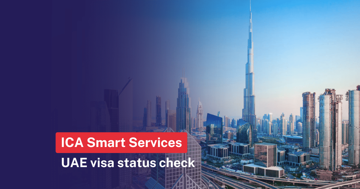 ica smart services uae visa status check